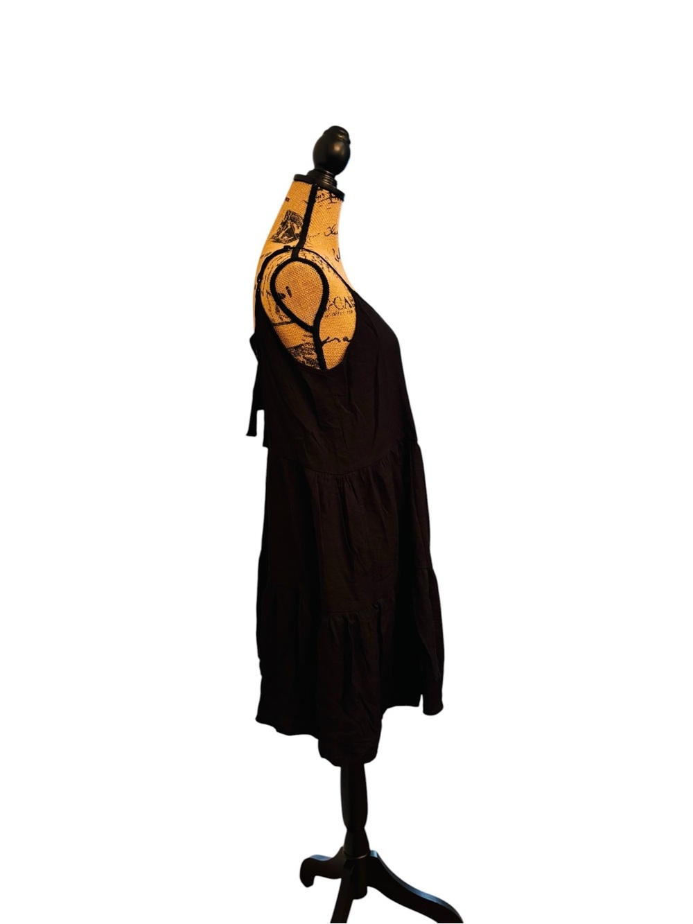 Everyday Black Spaghetti-Strap Mini Dress - Picture 3 of 5